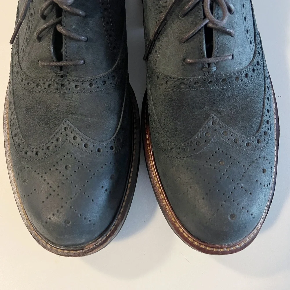 ✖️SOLD✖️•ECCO• NWOB Kenton Oxford Tie Dress Shoe in Black Oiled Suede - Picture 8 of 13
